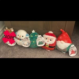 5 inch Christmas squishmallows bundle contains 4 of the Christmas bunch.